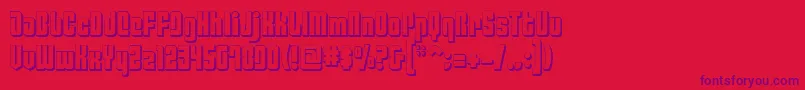 Philadelphia ffy Font – Purple Fonts on Red Background