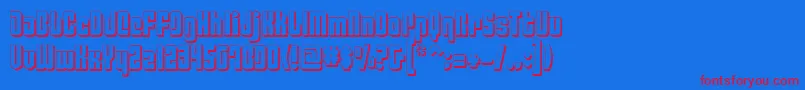 Philadelphia ffy Font – Red Fonts on Blue Background