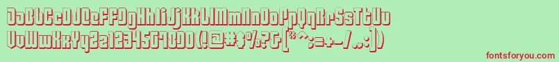 Philadelphia ffy Font – Red Fonts on Green Background