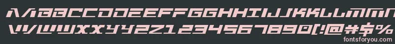 Warmachine Font – Pink Fonts on Black Background