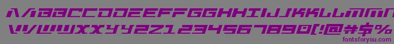 Warmachine Font – Purple Fonts on Gray Background