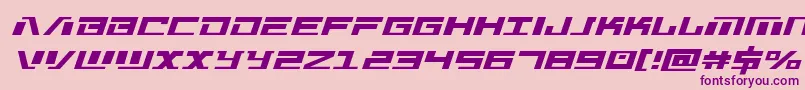 Warmachine Font – Purple Fonts on Pink Background