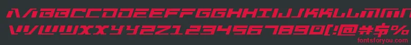 Warmachine Font – Red Fonts on Black Background