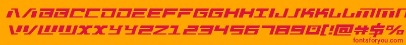 Warmachine Font – Red Fonts on Orange Background