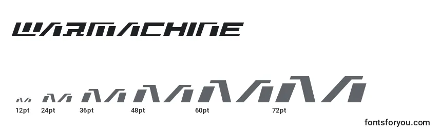 Размеры шрифта Warmachine