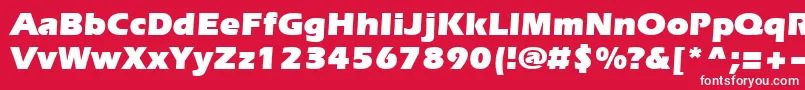 Everestultra Font – White Fonts on Red Background
