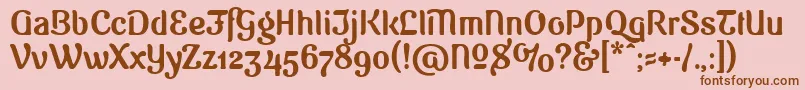 More about SugarVinegar Font SugarVinegar Font – Brown Fonts on Pink Background
