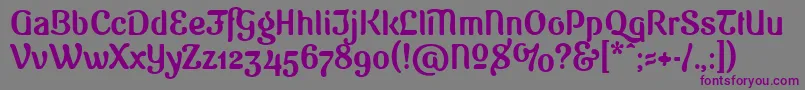 SugarVinegar Font – Purple Fonts on Gray Background