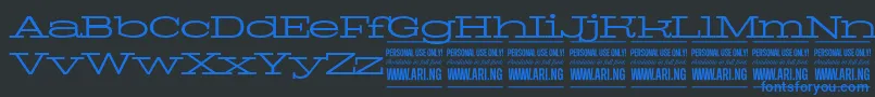 PigeonlightPersonal Font – Blue Fonts on Black Background
