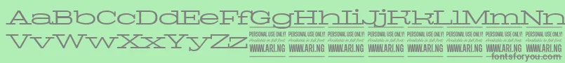 fuente PigeonlightPersonal – Fuentes Grises Sobre Fondo Verde