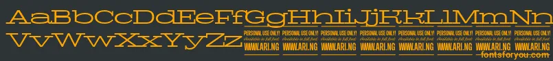 PigeonlightPersonal Font – Orange Fonts on Black Background