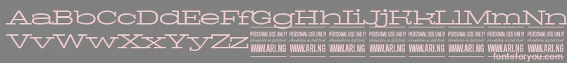 PigeonlightPersonal Font – Pink Fonts on Gray Background