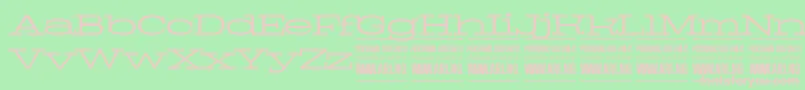 フォントPigeonlightPersonal – 緑の背景にピンクのフォント
