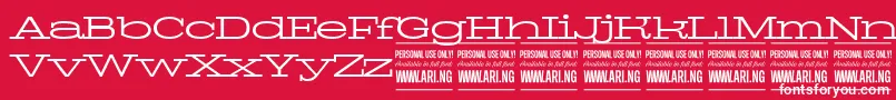 フォントPigeonlightPersonal – 赤い背景に白い文字