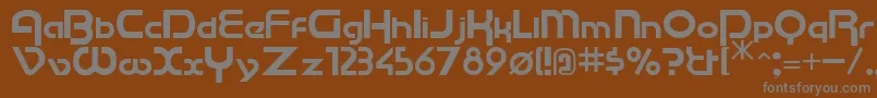 Шрифт CupertinoRegular – серые шрифты на коричневом фоне