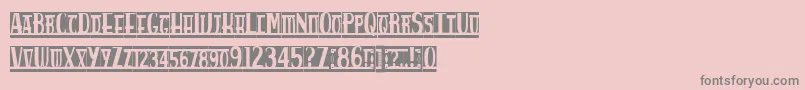 Spankys Bungalow Blanco Font – Gray Fonts on Pink Background