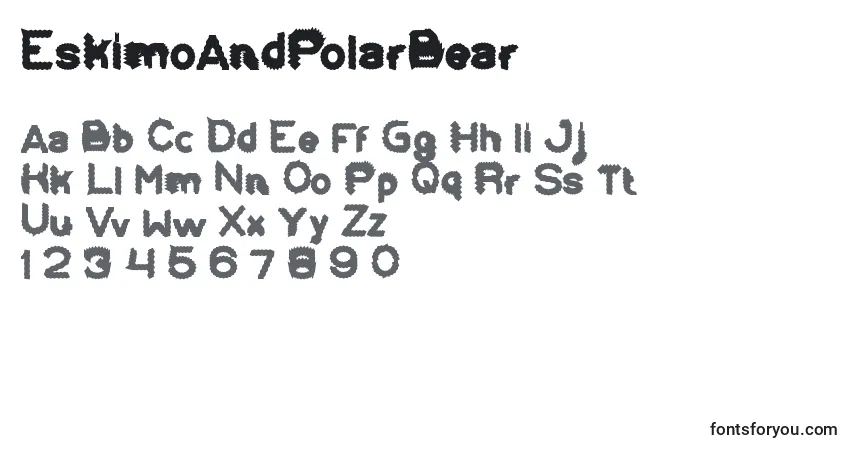 Czcionka EskimoAndPolarBear – alfabet, cyfry, specjalne znaki