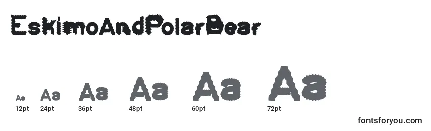 Размеры шрифта EskimoAndPolarBear