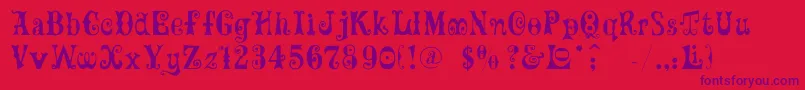 Mardigras Font – Purple Fonts on Red Background