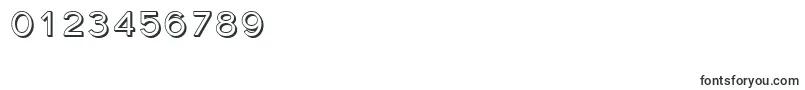 Fonte Sfflorencesansscshaded – fontes para números e dígitos