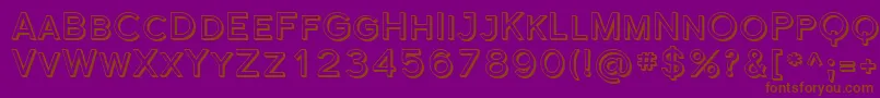 Sfflorencesansscshaded Font – Brown Fonts on Purple Background