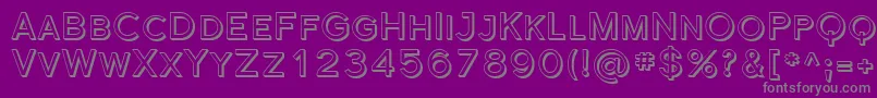 Weitere Informationen zur Sfflorencesansscshaded-Schriftart Sfflorencesansscshaded-Schriftart – Graue Schriften auf violettem Hintergrund