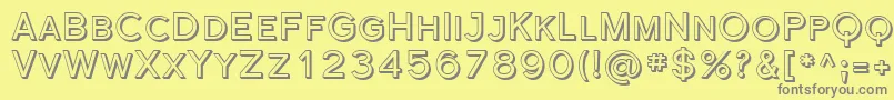 Sfflorencesansscshaded Font – Gray Fonts on Yellow Background