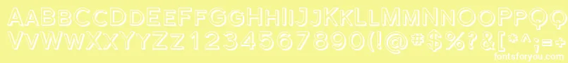 Sfflorencesansscshaded Font – White Fonts on Yellow Background