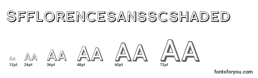 Sfflorencesansscshaded Font Sizes