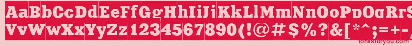 Xnc85C Font – Red Fonts on Pink Background