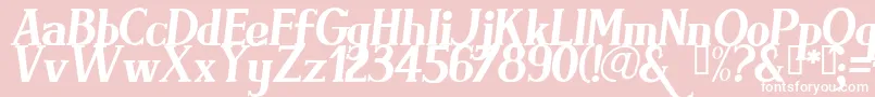 Brimi Font – White Fonts on Pink Background