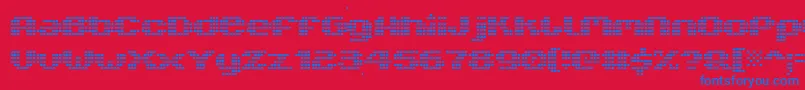 フォントV5xtlb – 赤い背景に青い文字