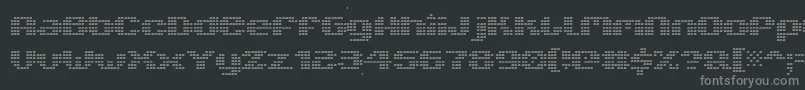 フォントV5xtlb – 黒い背景に灰色の文字