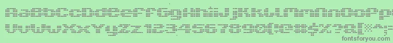 V5xtlb Font – Gray Fonts on Green Background