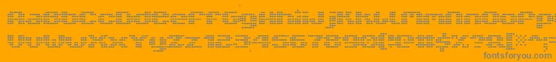 More about V5xtlb Font V5xtlb Font – Gray Fonts on Orange Background