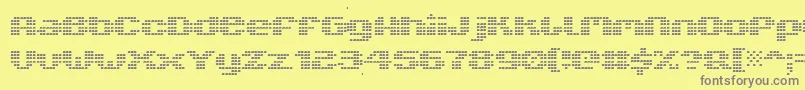 V5xtlb Font – Gray Fonts on Yellow Background