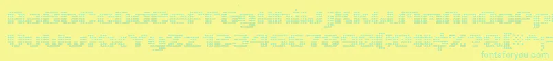 More about V5xtlb Font V5xtlb Font – Green Fonts on Yellow Background