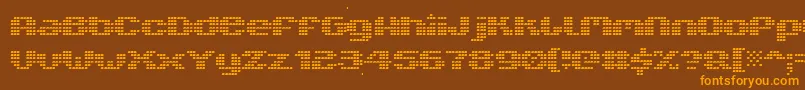 V5xtlb Font – Orange Fonts on Brown Background
