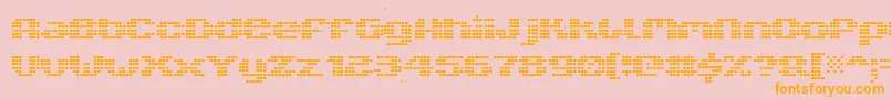 V5xtlb Font – Orange Fonts on Pink Background