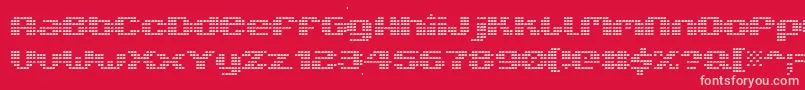 フォントV5xtlb – 赤い背景にピンクのフォント