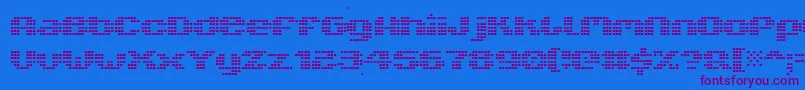 V5xtlb Font – Purple Fonts on Blue Background