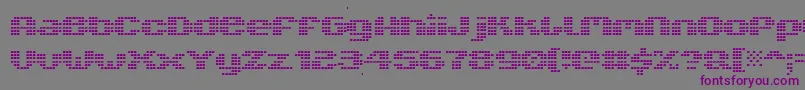 Шрифт V5xtlb – фиолетовые шрифты на сером фоне