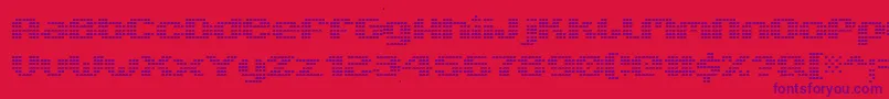 V5xtlb Font – Purple Fonts on Red Background