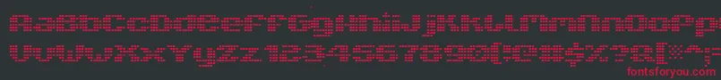 V5xtlb Font – Red Fonts on Black Background