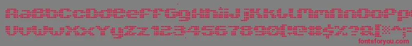 V5xtlb Font – Red Fonts on Gray Background