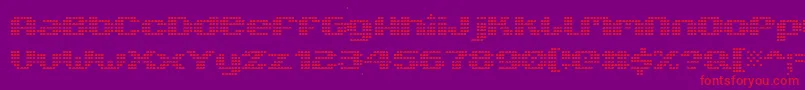 V5xtlb Font – Red Fonts on Purple Background