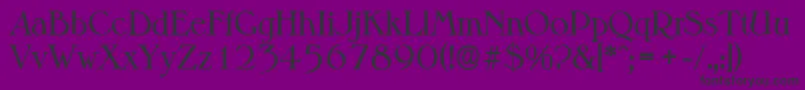 MelbourneserialRegular-Schriftart – Schwarze Schriften auf violettem Hintergrund