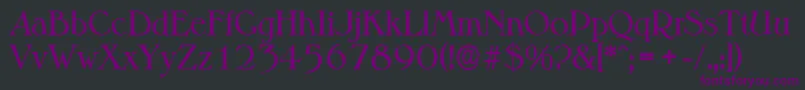 MelbourneserialRegular Font – Purple Fonts on Black Background