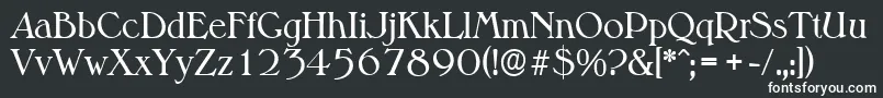 Шрифт MelbourneserialRegular – белые шрифты