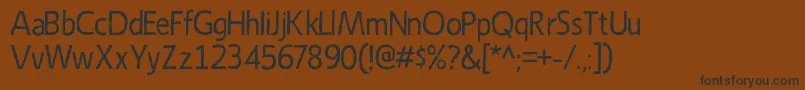 EmoryRegular Font – Black Fonts on Brown Background